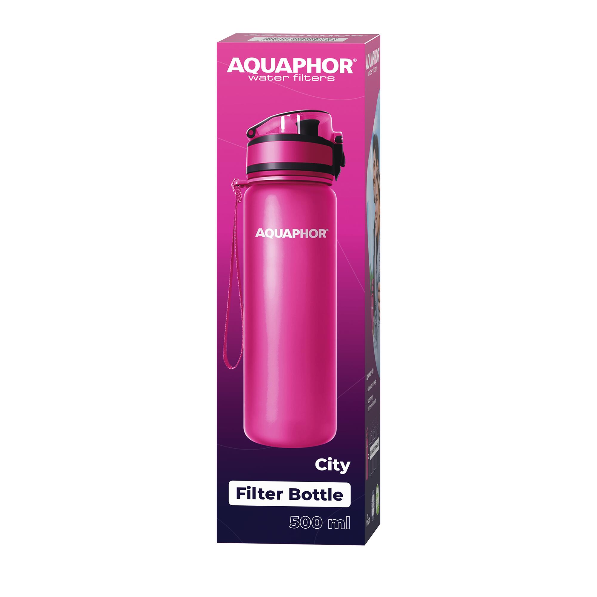 Butelka filtrująca Aquaphor różowa 3/3