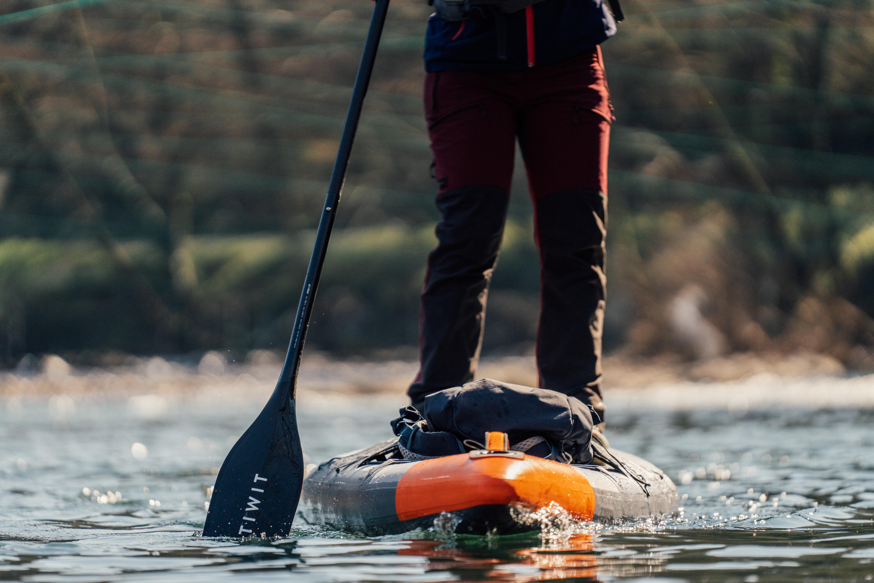 Pagaie de stand up paddle 900 carbone en 3 parties -165-205 cm 18/22