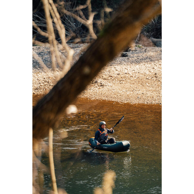 Paddel Kajak/Packraft Carbon/Kunststoff zerlegbar/verstellbar 5-tlg. 195–215 cm