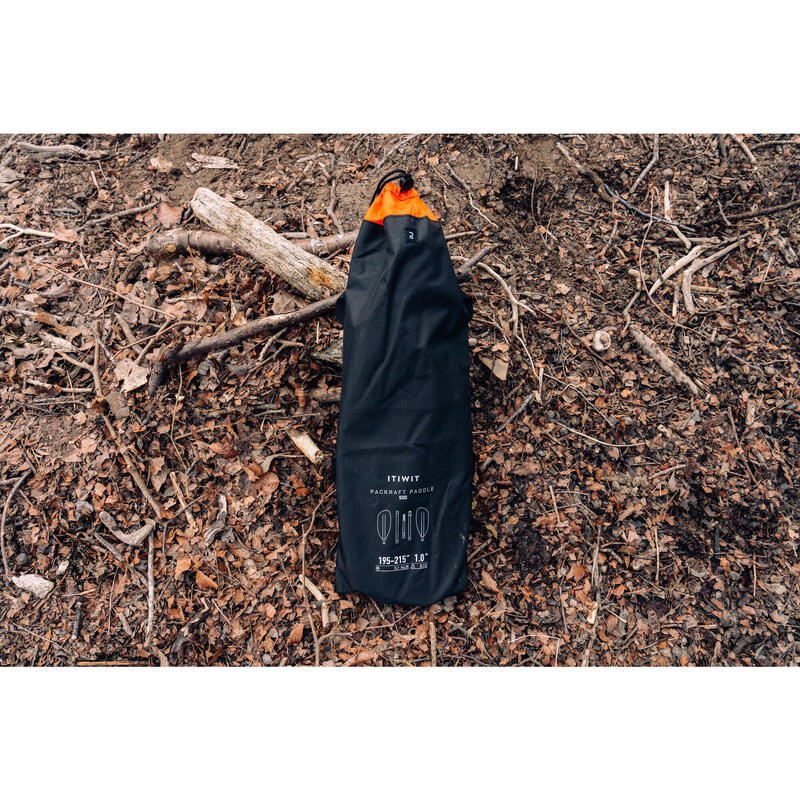 Padelă Caiac/Packraft din Carbon Reglabilă Demontabilă 5 Părți 190-210 cm