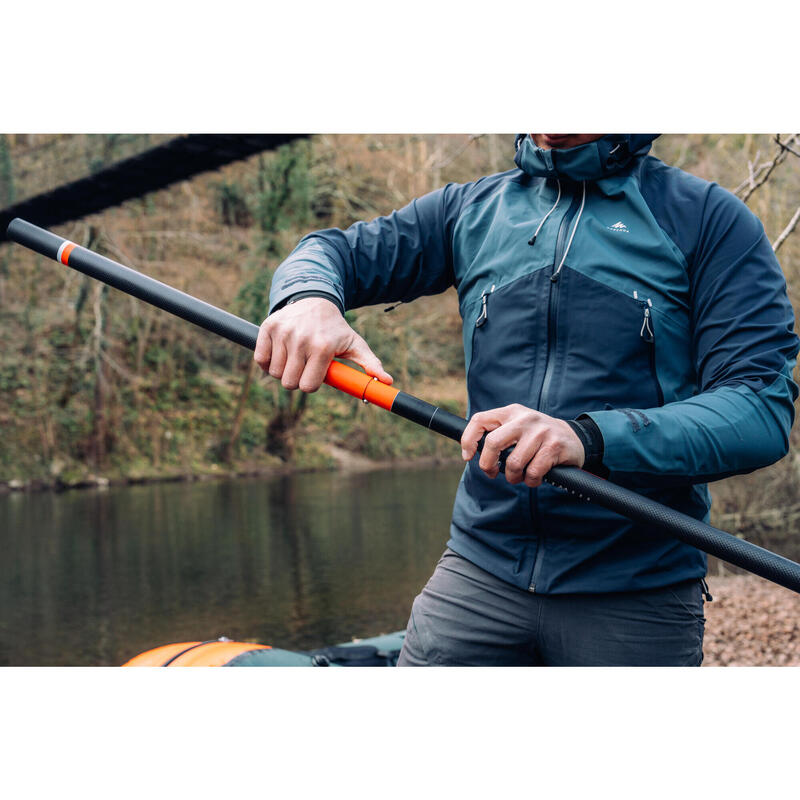 Paddel Kajak/Packraft Carbon/Kunststoff zerlegbar/verstellbar 5-tlg. 195–215 cm