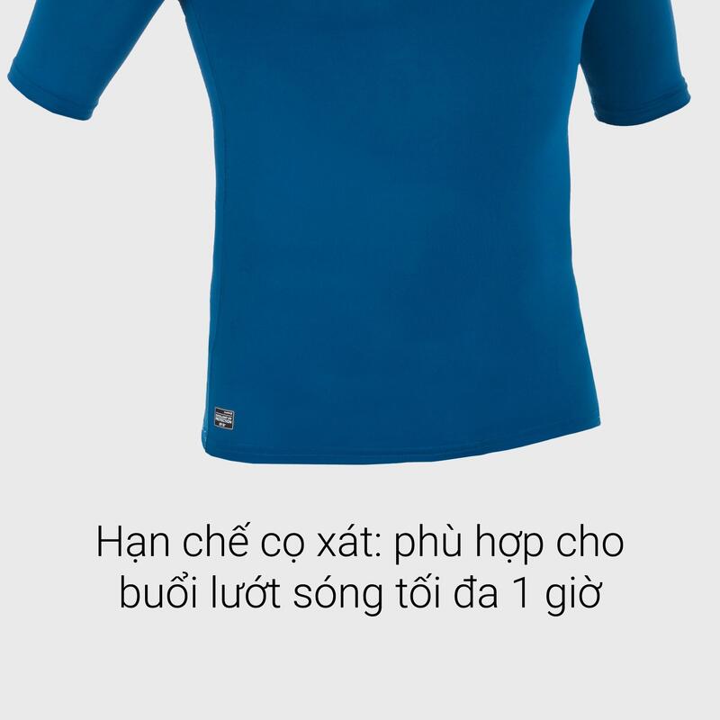Tricou Anti-UV 100 UPF50+, UV>95% Albastru Bărbaţi