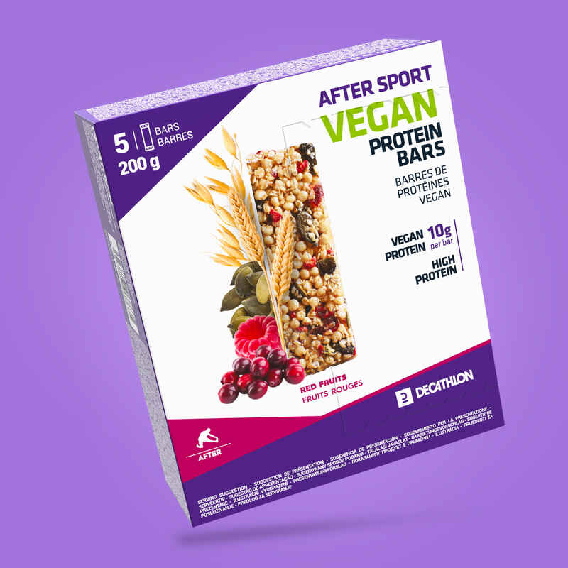 Proteinriegel Regeneration vegan rote Früchte 5 × 40 g