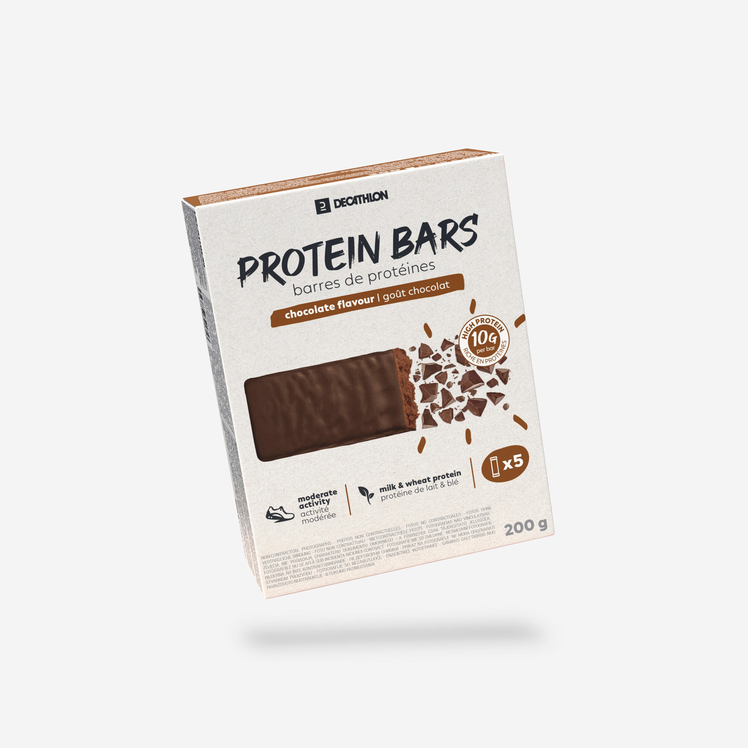 DECATHLON Sports Recovery Protein Bar 5 x 40 g - Chocolate