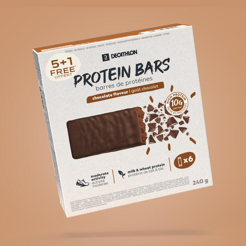 Baton proteinowy Decathlon After Sport czekoladowy 40 g x 5 + 1 gratis