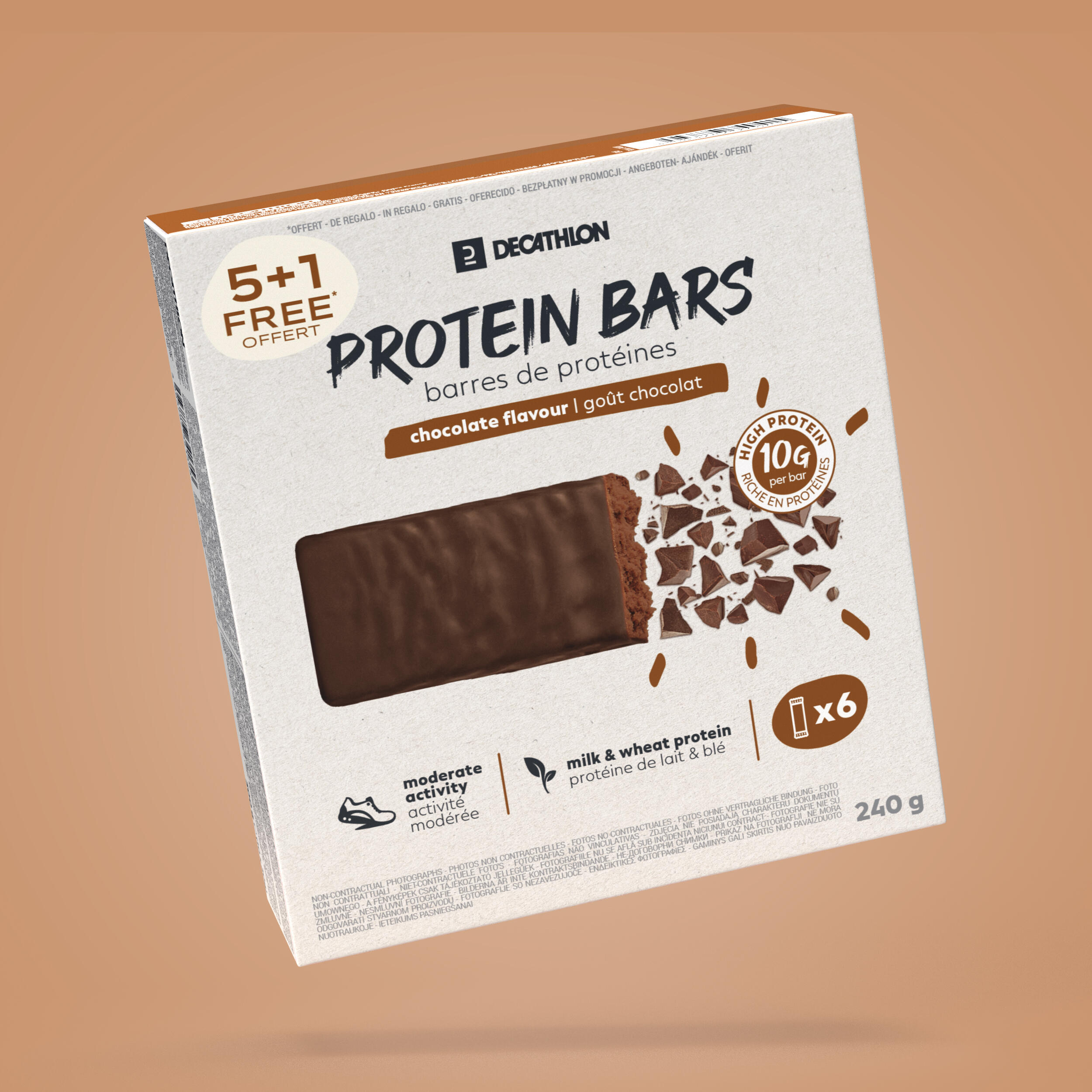 Batoane Proteice AFTER SPORT CiocolatÄƒ 40 g x 5 + 1
