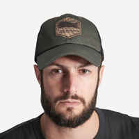 CAP TRUCKER GREEN WILD BOAR PATCH