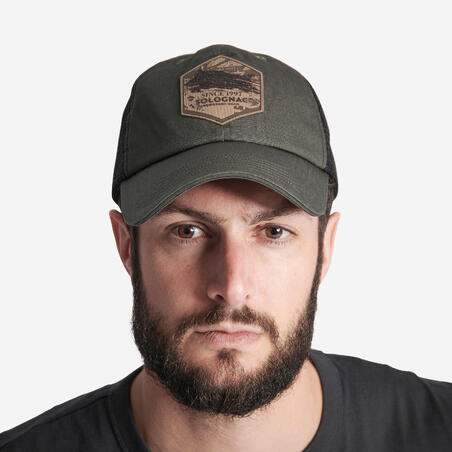 CASQUETTE TRUCKER VERTE PATCH SANGLIER