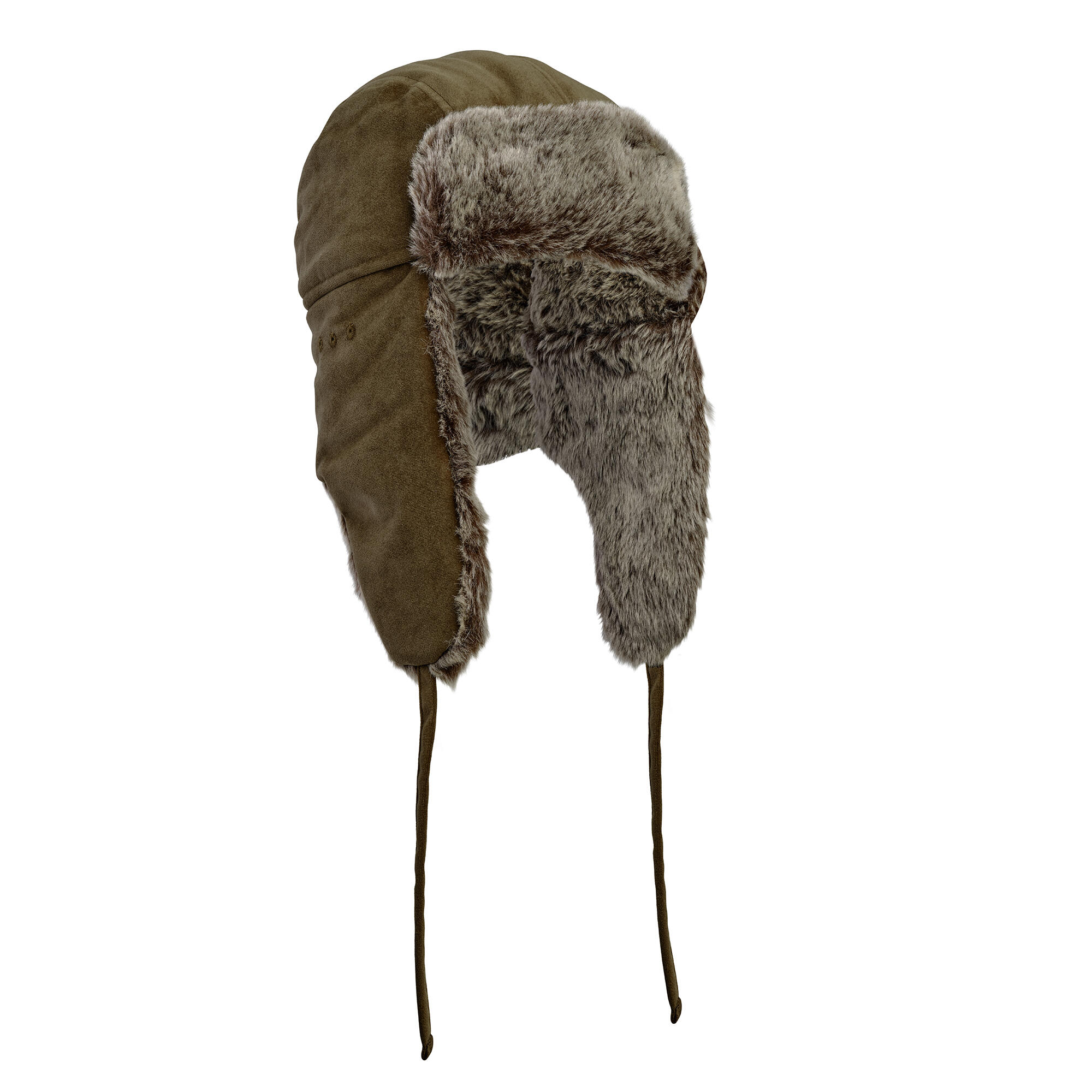 Faux Fur Hunting Hat - Toundra 500 Brown - SOLOGNAC