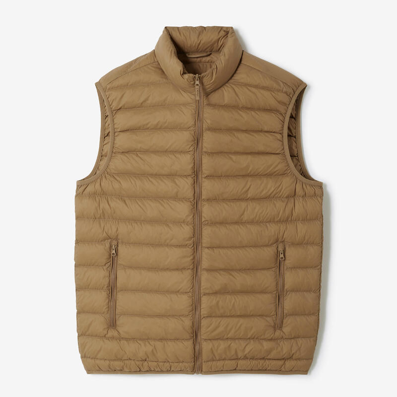 Men's golf sleeveless down jacket - MW500 brown