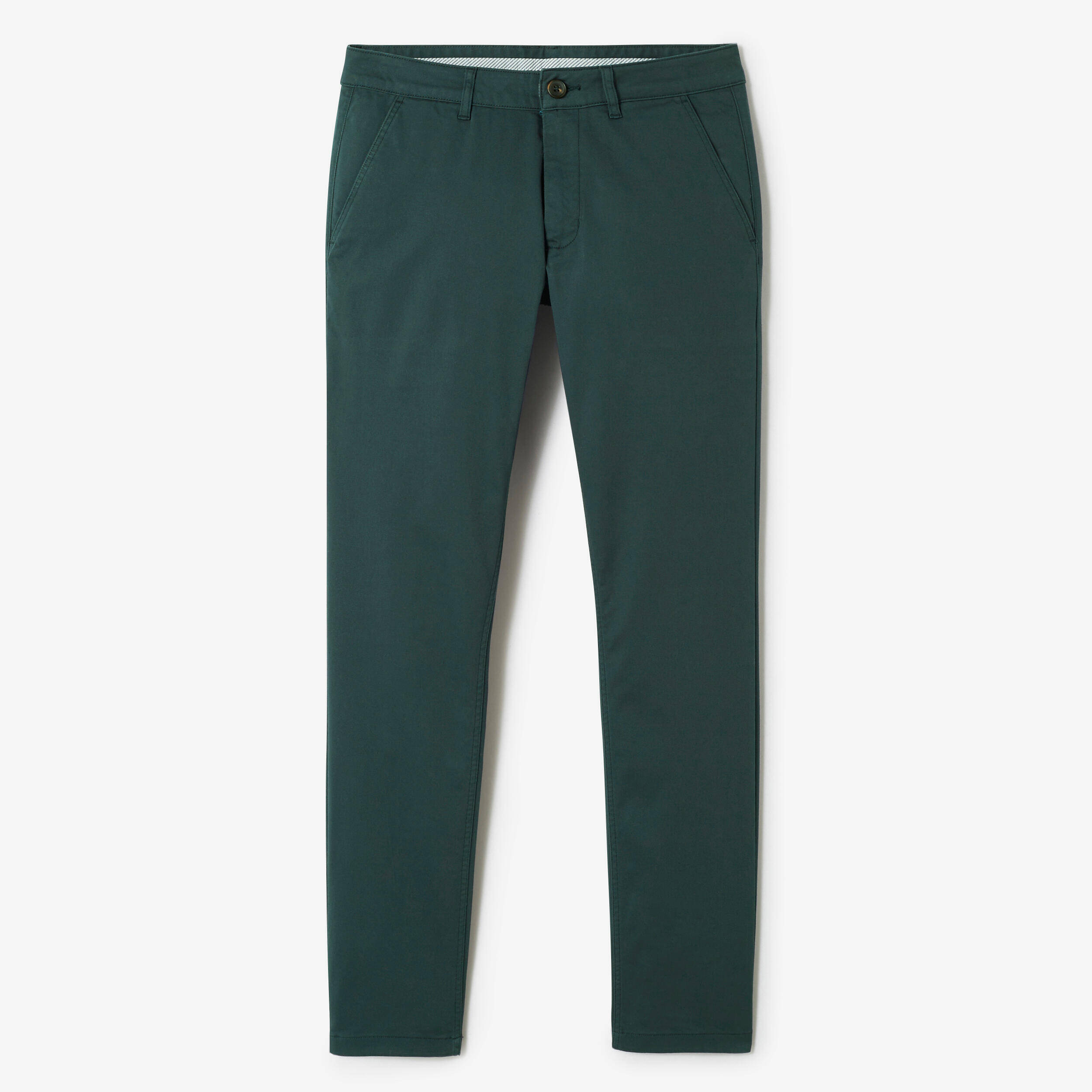 Men's golf cotton chino trousers - MW500 green -  3