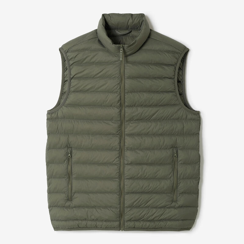Men's golf sleeveless down jacket - MW500 khaki