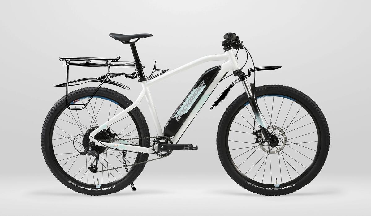 St 100 Velo Adulte Homme Decathlon Vélo Vtt électrique Semi-rigide