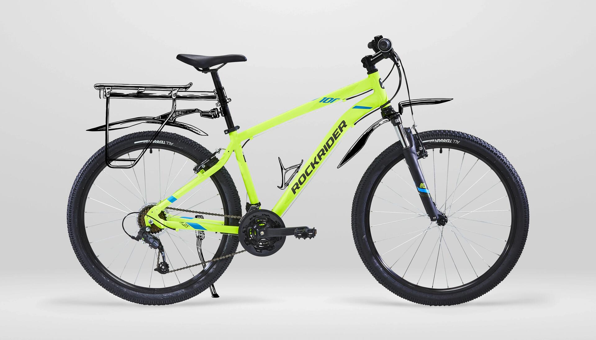 VELO VTT ST 100 GRIS 27 5 ROCKRIDER Decathlon