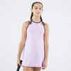 Haljina za tenis TDR 500 ravnog kroja za djevojčice tamnoplavo-bijela