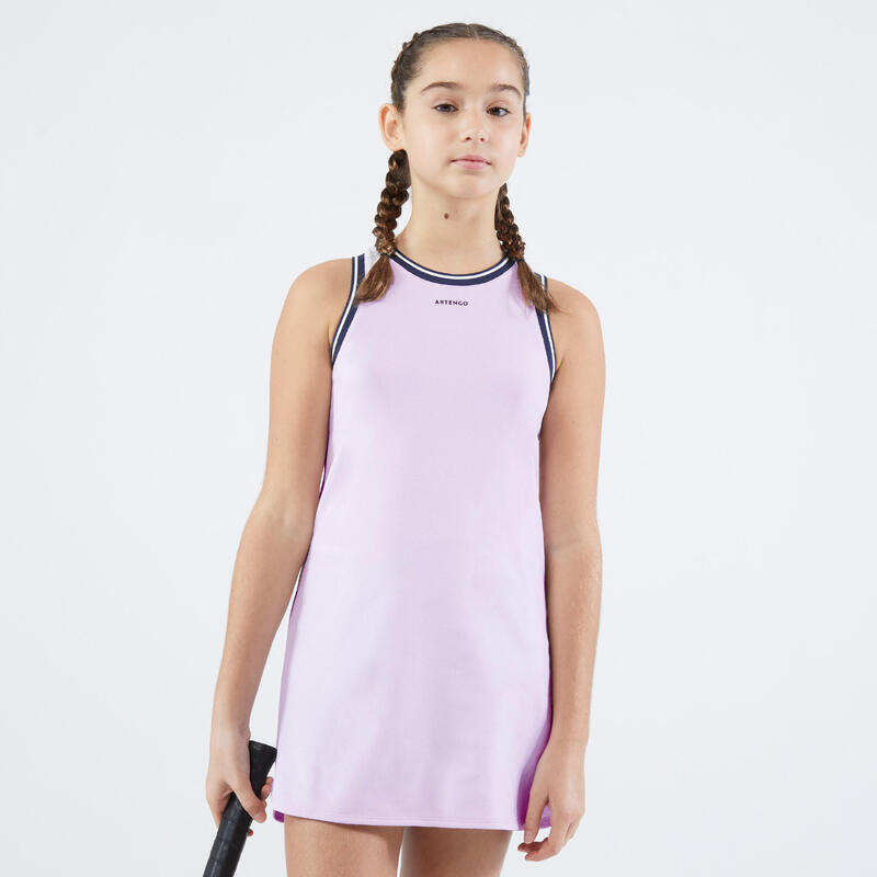 Dívčí tenisové šaty TDR 500 fialové