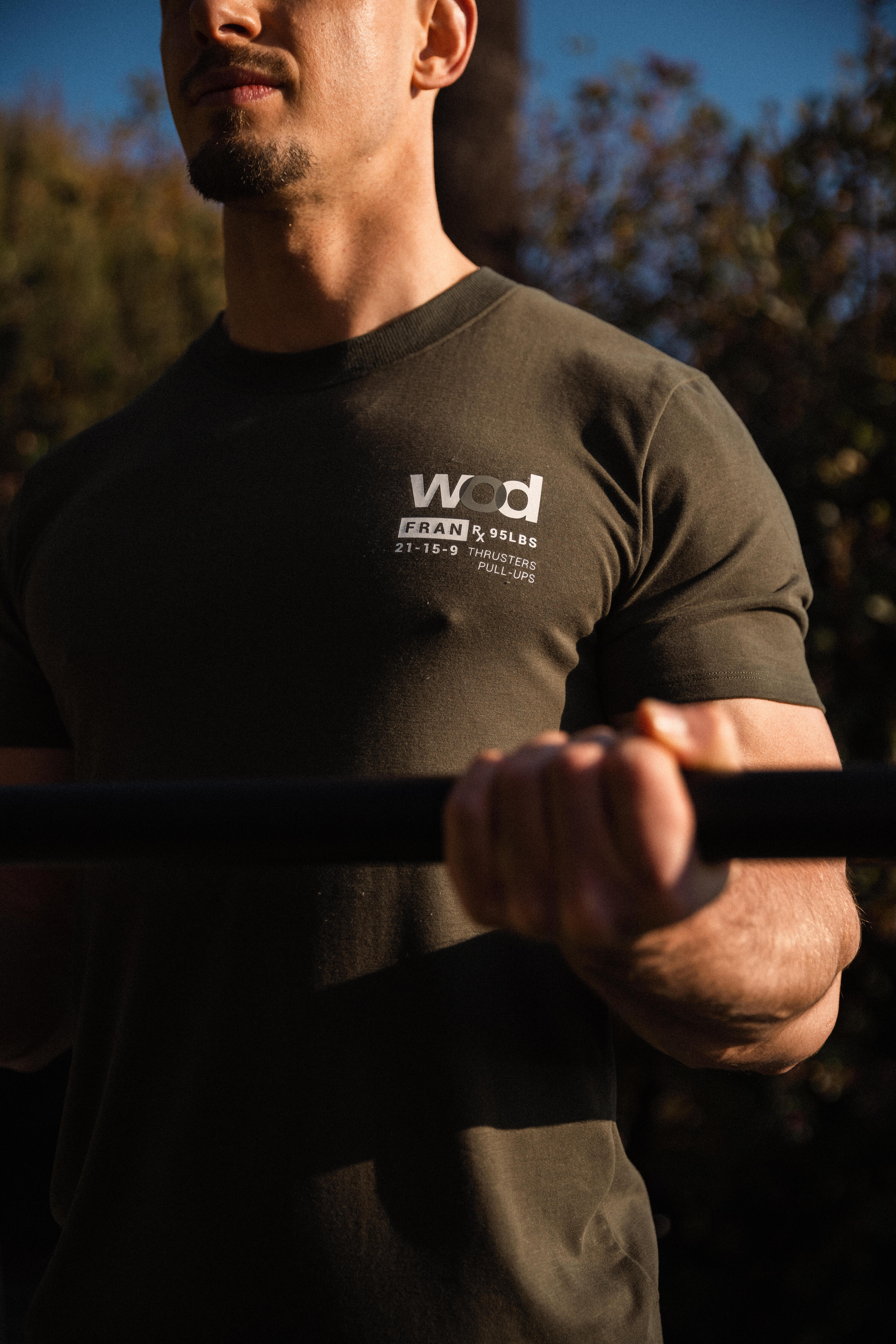 T-shirt de cross training respirant slim doux col rond homme - kaki 7/15