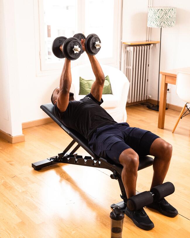 BANC DE MUSCULATION À PLAT OU INCLINÉ - 900