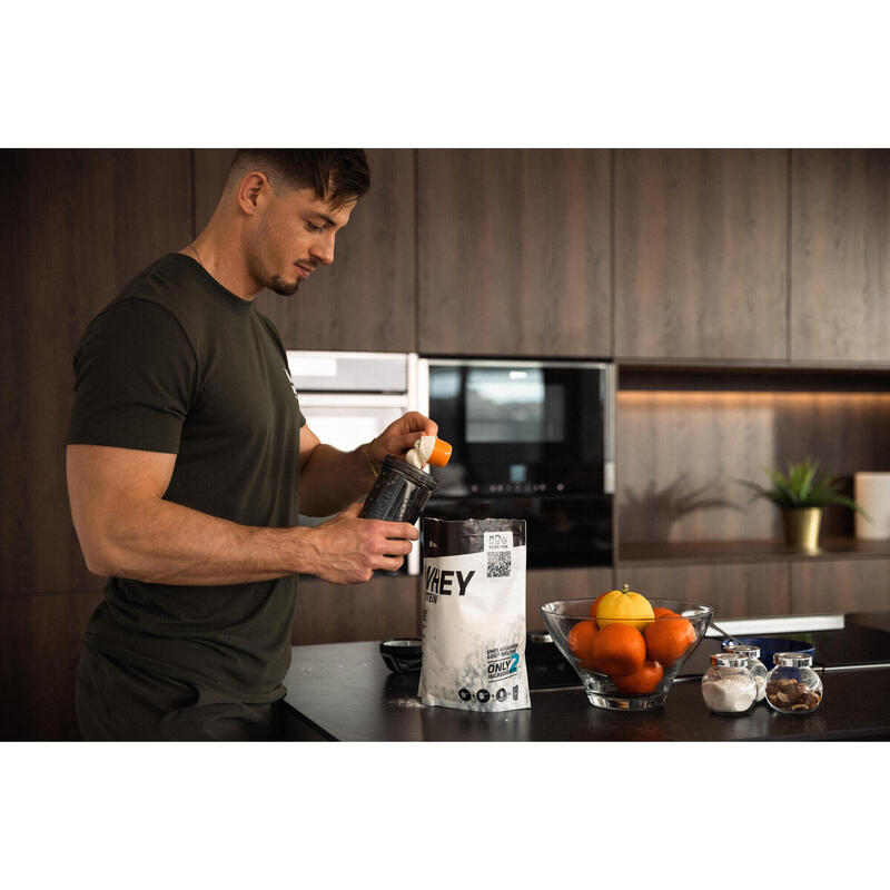 Erkek Slim Bisiklet Yaka Spor Tişörtü - Cross Training - Haki