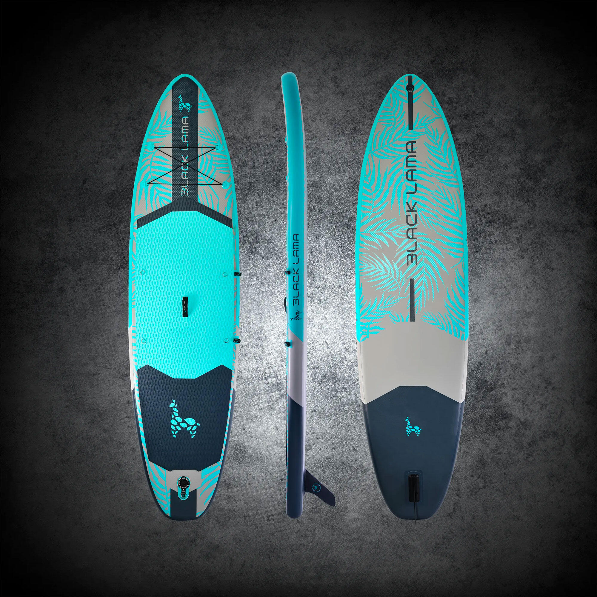 SUP-Board Pack Stand-up-Paddle aufblasbar Touring - Mint Lama Alpaka 11'0" 13/32