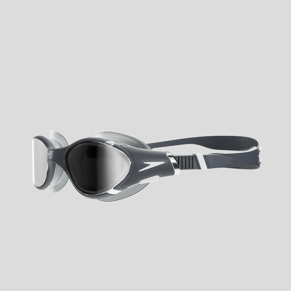 Pieaugušo peldbrilles “Biofuse 2.0” ar spoguļlēcām, melnas