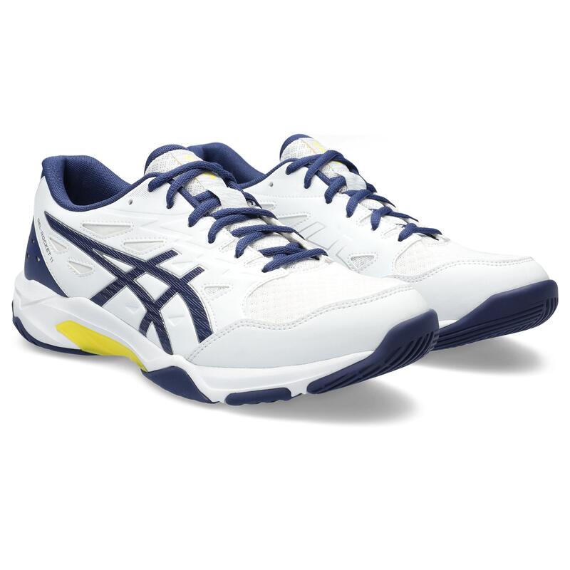 Chaussure homme Asics GEL ROCKET 11 Blanc/Bleu Indigo