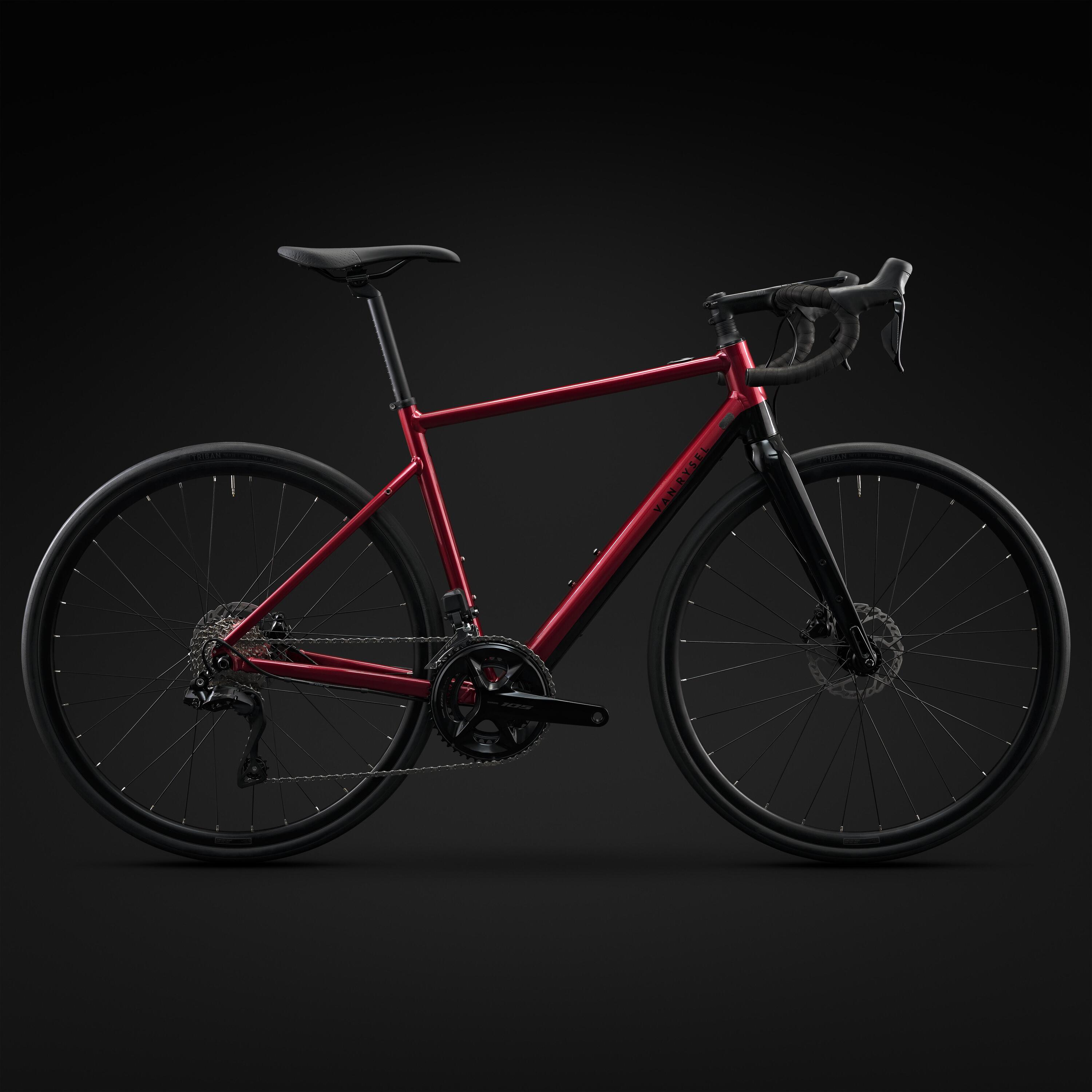 E-Bike Rennrad E-EDR - E-EDR AF Shimano 105 Di2 2×12S rot  23/25