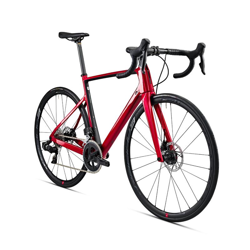 Bicicleta Carretera EDR CF SRAM Rival AXS Power Sensor Rojo