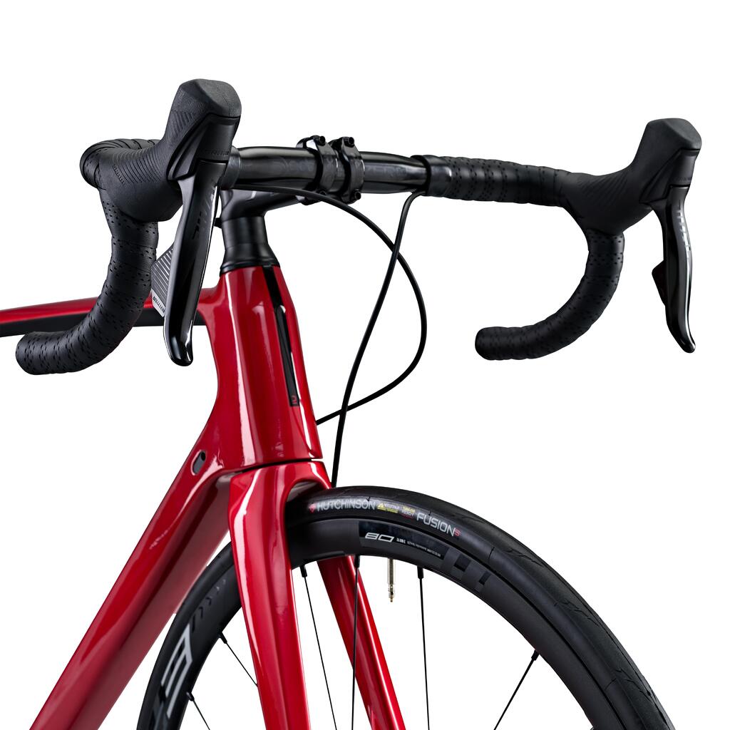 Crveni drumski bicikl EDR CF SRAM RIVAL AXS POWER