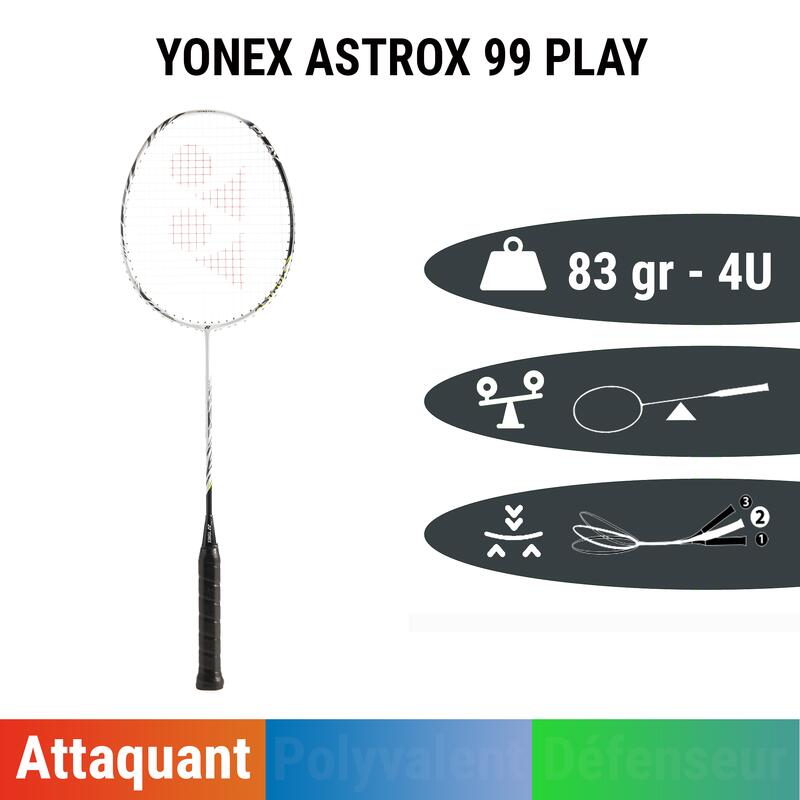 Raquette de Badminton adulte Yonex Astrox 99 Play Blanc