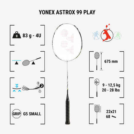 Adult Badminton Racket Astrox 99 Play - White