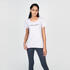 Women's Fitness T-Shirt 500 Essentials - Mauve Print