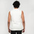 Men's Straight-Cut Crew Neck Cotton Fitness Tank Top 500 Cosmeto - White