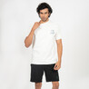 Men's T-Shirt For Gym 500-Off White Print