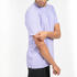 Men Gym T-Shirt Cotton 500 Essentials- Lavender Purple