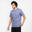 T-shirt uomo palestra 500 ESSENTIALS regular fit 100% cotone blu