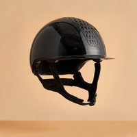 Casque équitation Adulte et Enfant - 520 noir glossy