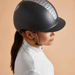 Adult and Kids' Horse Riding Helmet 520 - Grey/Camel