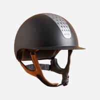 Kids'/Adult Horse Riding Helmet 520 - Grey/Camel