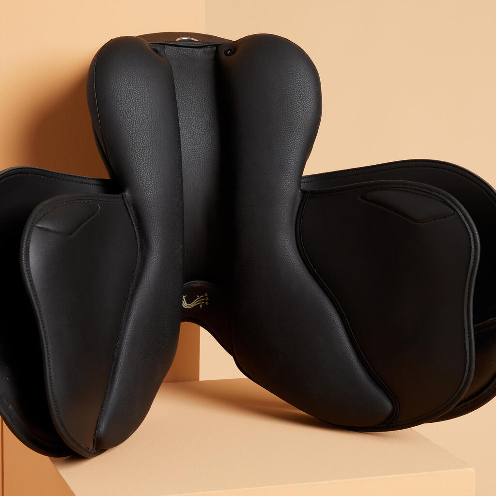 Selle équitation synthétique 17,5