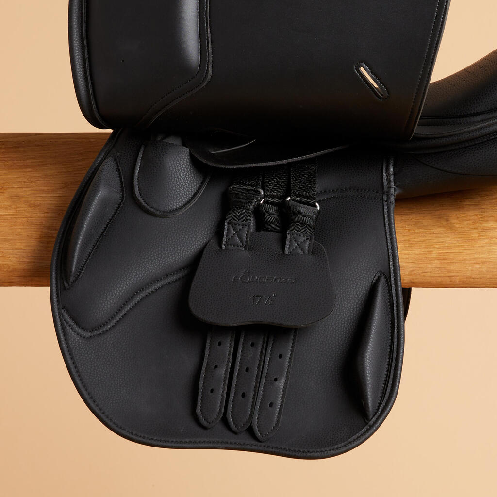 Selle équitation synthétique 17,5