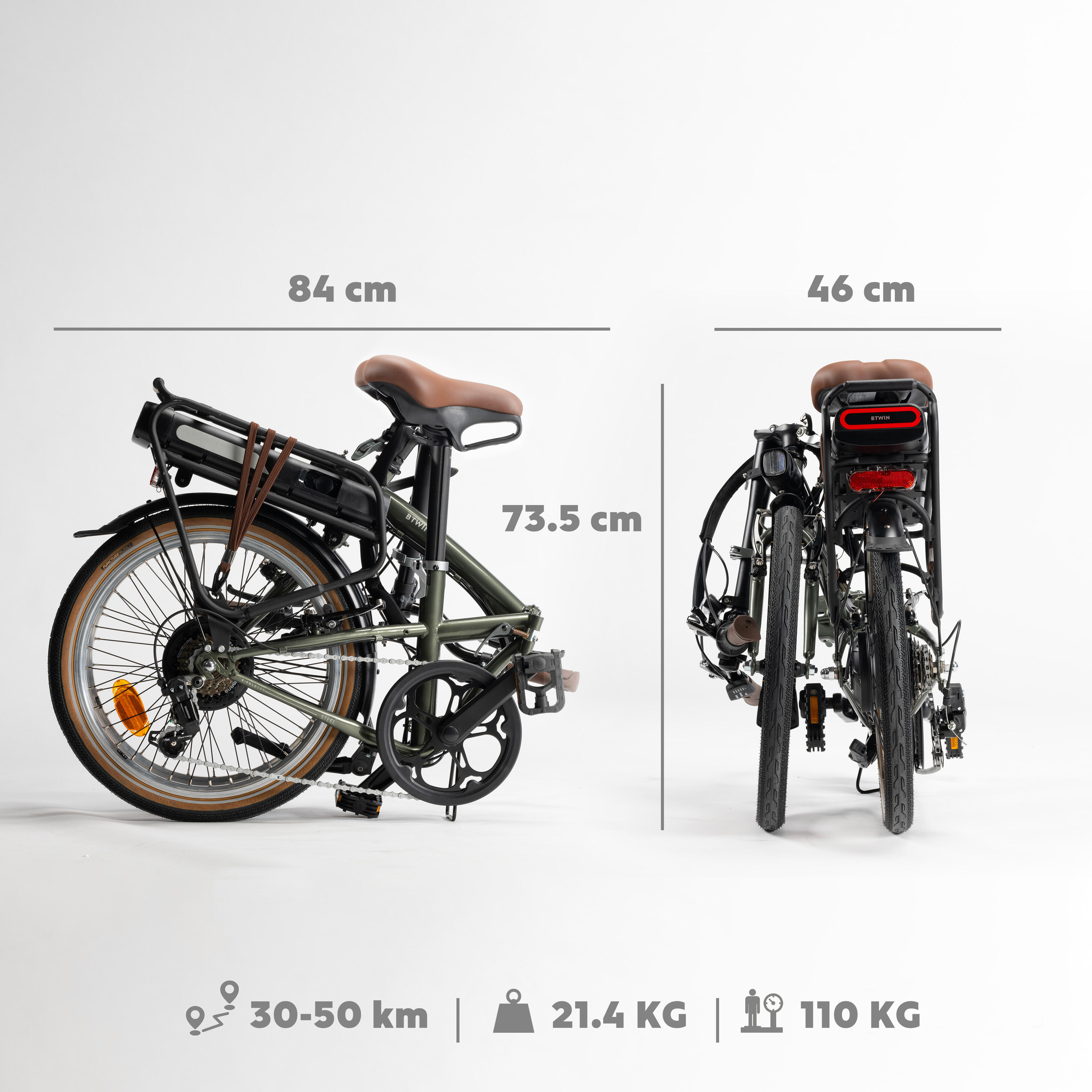 Bicicleta El ctrica Plegable E Fold 500 Decathlon