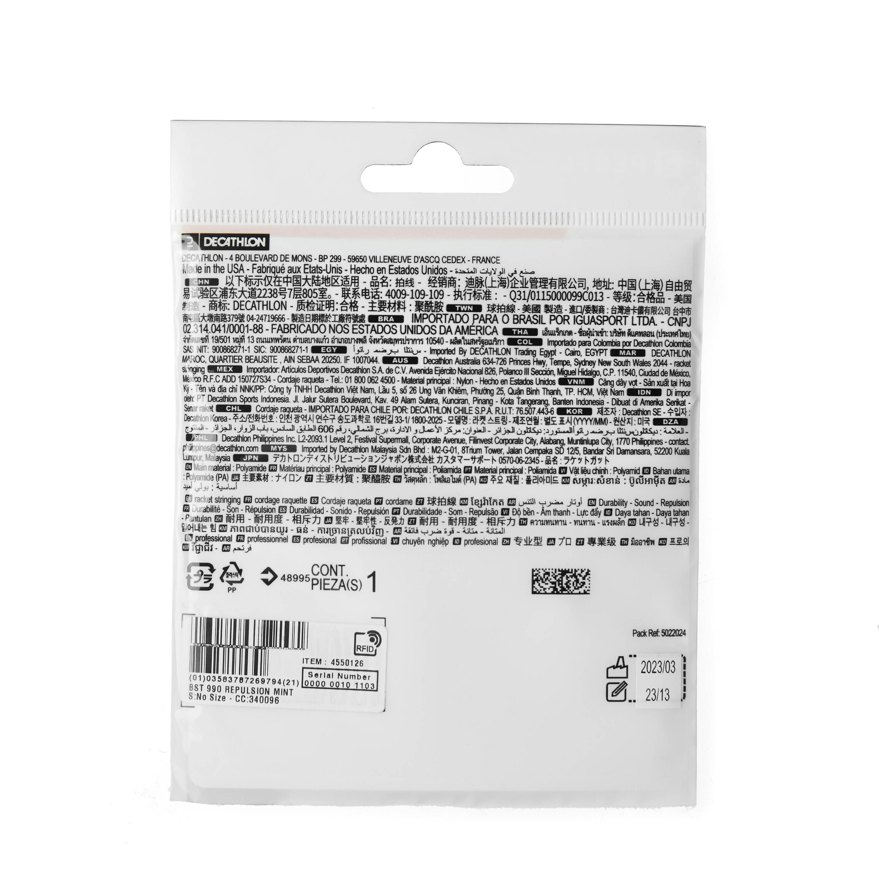 BADMINTON STRING BST 990 PRO REPULSION MINT -  2