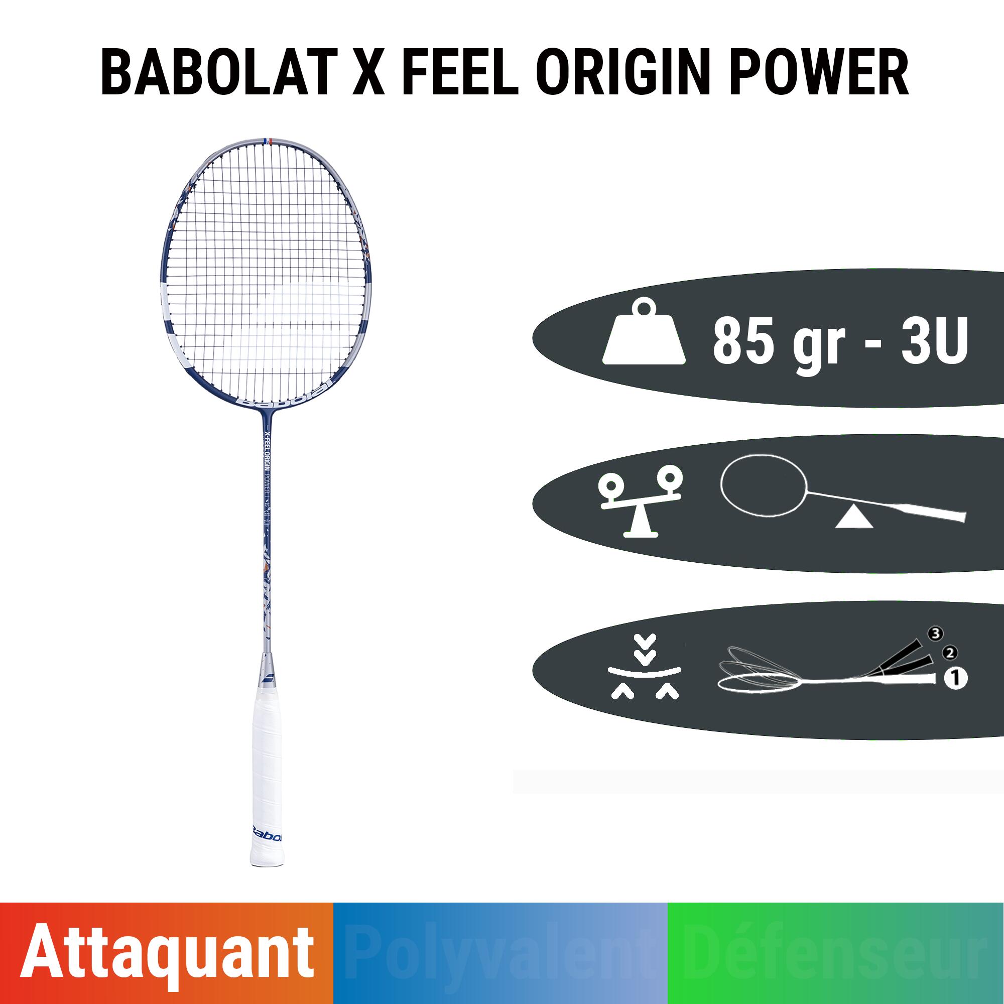 Raquette de BADMINTON adulte X FEEL ORIGIN POWER BABOLAT Decathlon