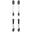 MEN'S DOWNHILL SKI WITH BINDINGS - CROSS 150+ - BLACK WHITE