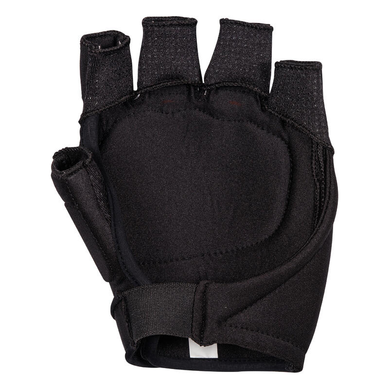 Gant de hockey/gazon 1 phalange intensité moyenne ado/adulte Xlite noir blanc