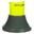 Tee rugby regolabile R500 verde militare-giallo