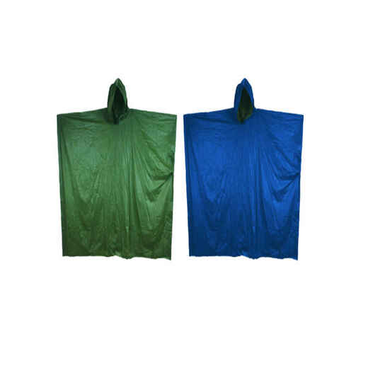 Regenponcho (blau oder grün)