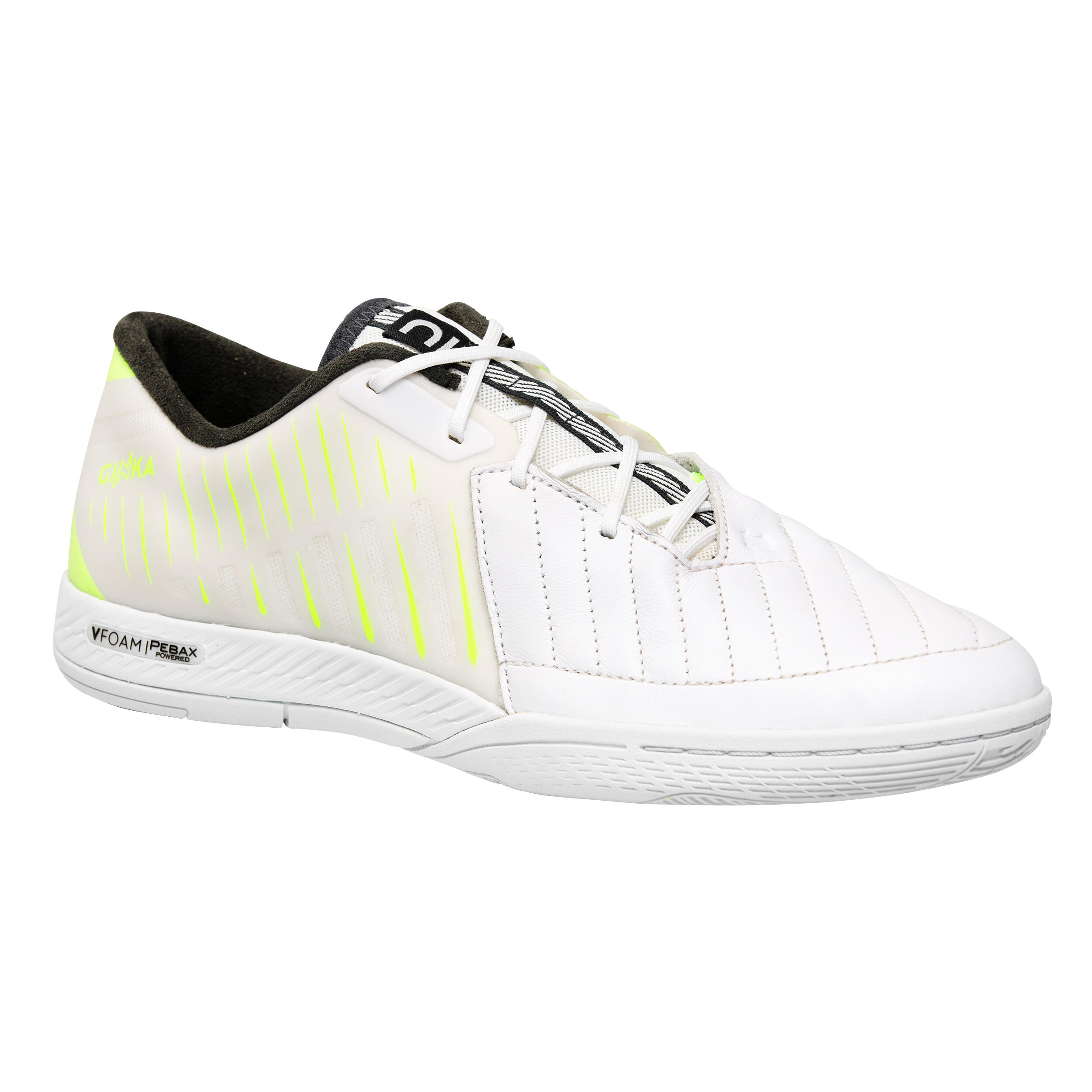 Adult Indoor (IN) Football Shoes Ginka Pro - White/Yellow