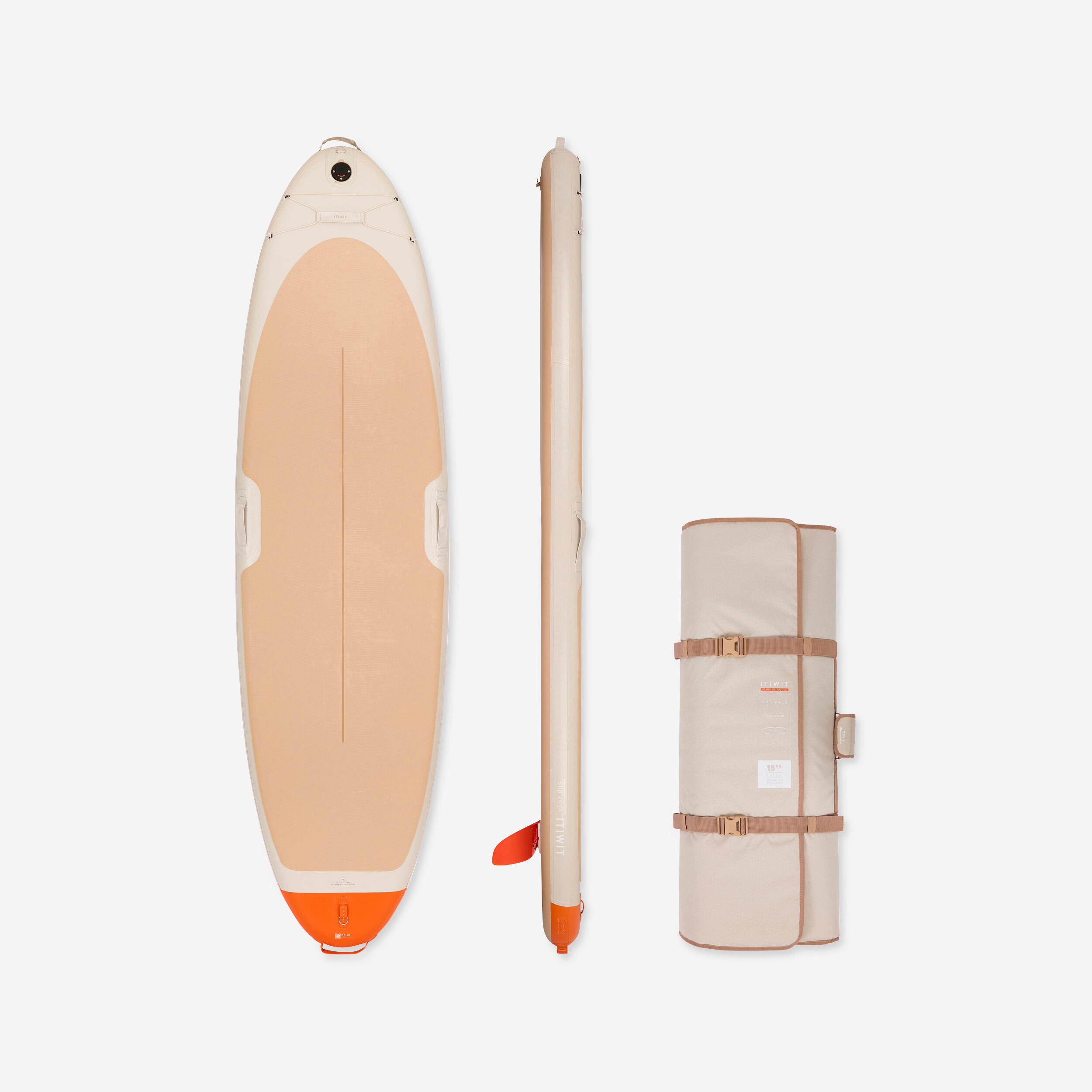 Itiwit - Stand Up Paddle De Yoga - Planche De Stand Up Paddle - Stand Up Kayak Deriveur - - Taille Unique - Decathlon